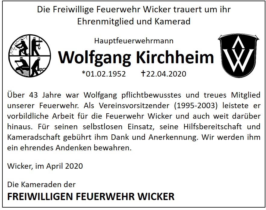 Nachruf WK
