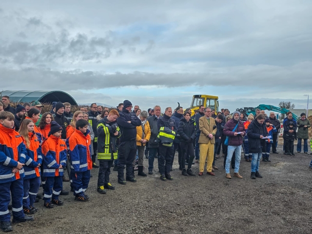 Spatenstich Neubau Feuerwehrhaus Wicker